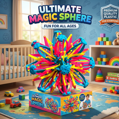 Stress-Relief Inflatable Rainbow Ball - 2 Pcs