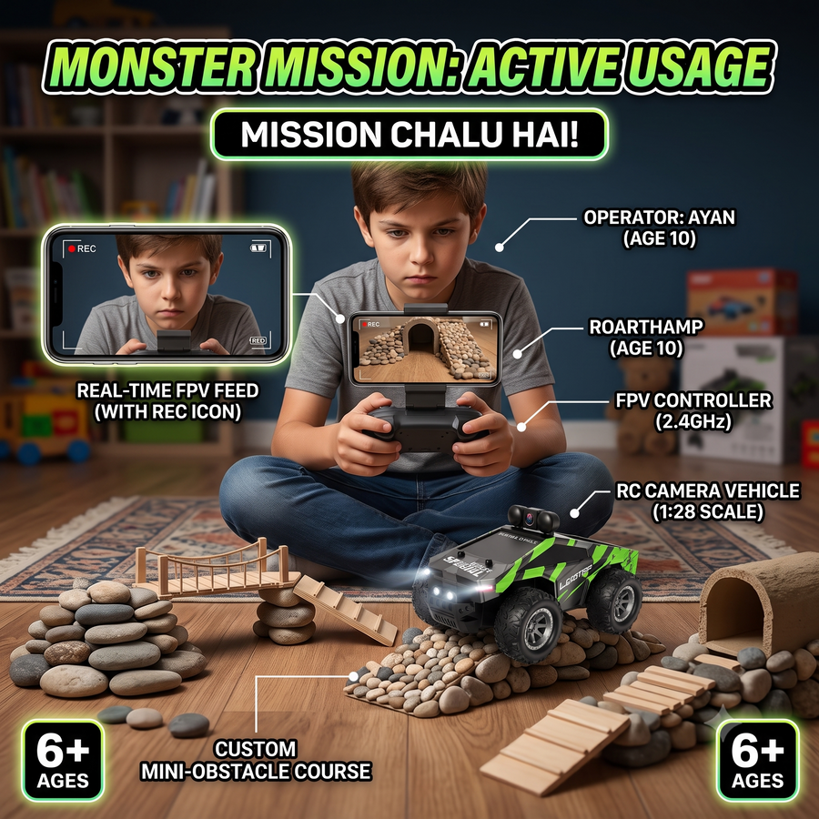 High-Speed Lightning Remote Control Camera Car