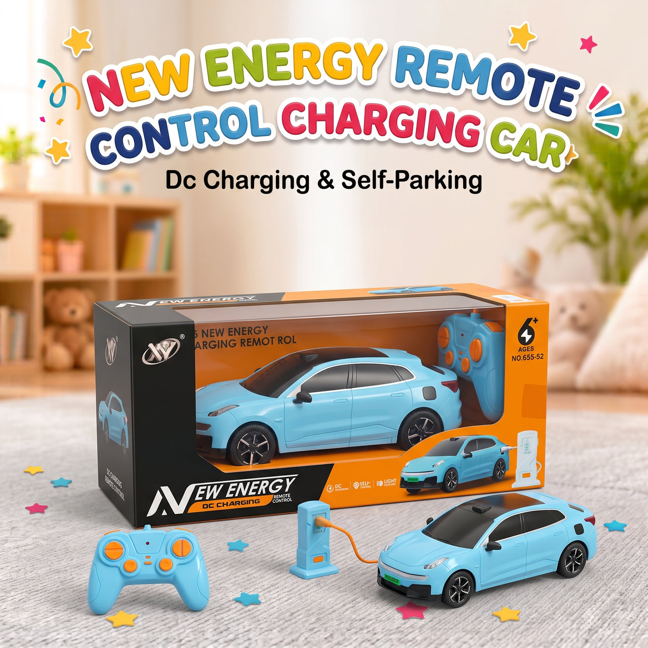 Remote Control New Energy Car With OC Charging Remote