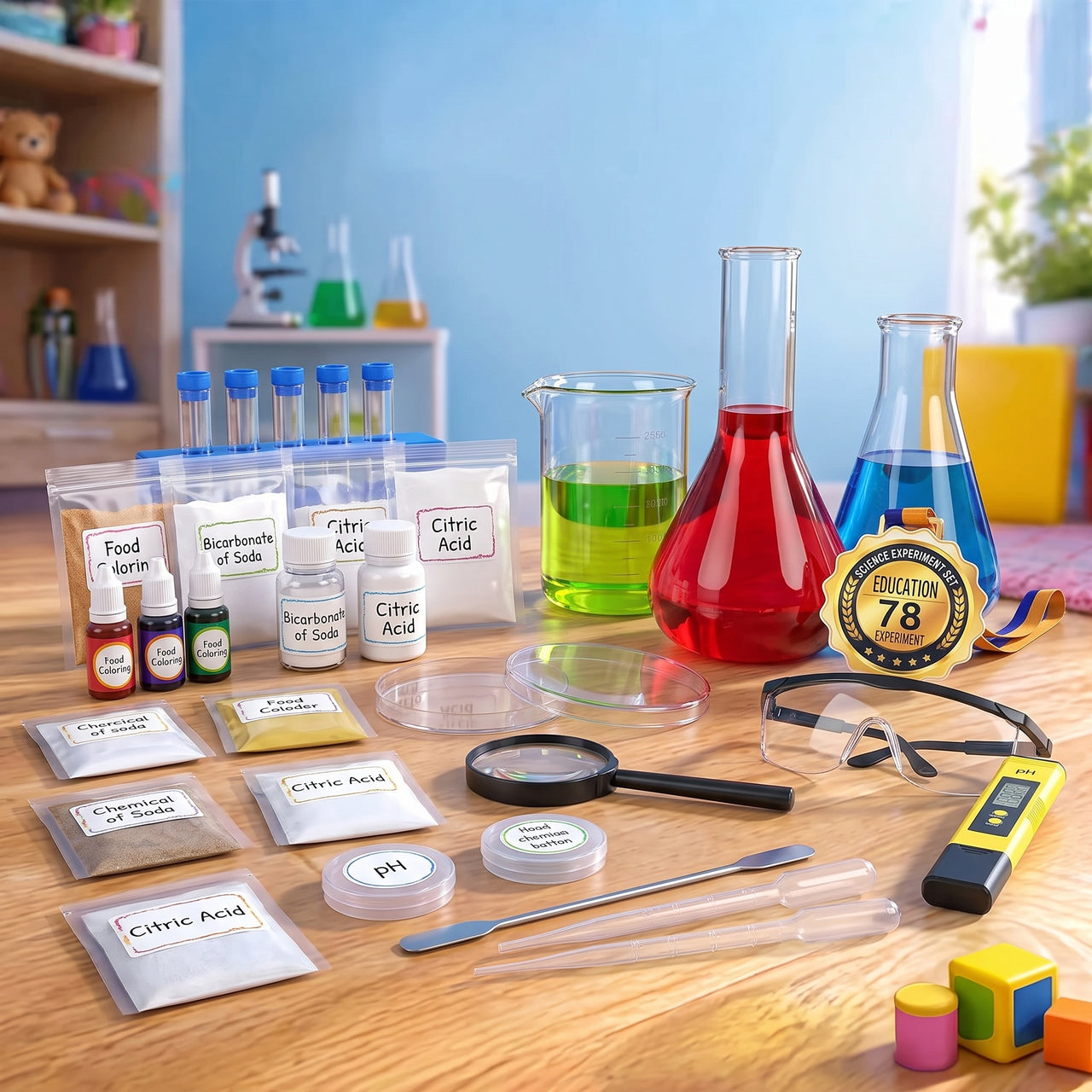 Science Discovery Experiment Set (78 Experiments)