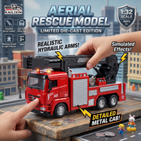 Thumbnail for Die-Cast Aerial Ladder Fire Model Truck