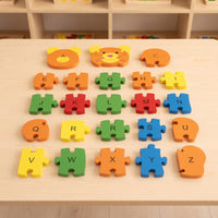 Thumbnail for Wooden Teddy Bear Puzzle Alphabet (26 Piece)