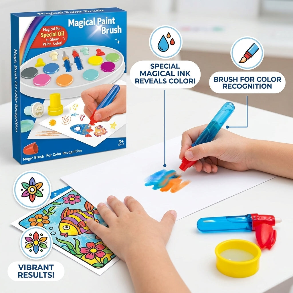 Magical Water Paint Brush With Colour Art Set