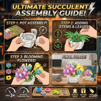 Thumbnail for DIY Block Flowers (253 Pcs)