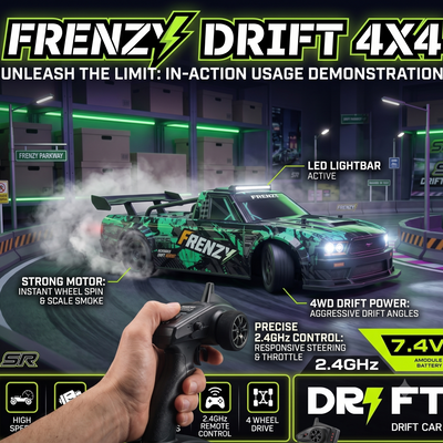 4WD Remote Control Frenzy 4X4 High-Speed Drift Car