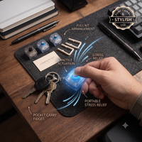 Thumbnail for Mechanical Switch Keychain Set 4 Blue Switches with Key Puller & Carabiner