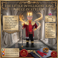 Kids Little Intelligent Royal King Costume