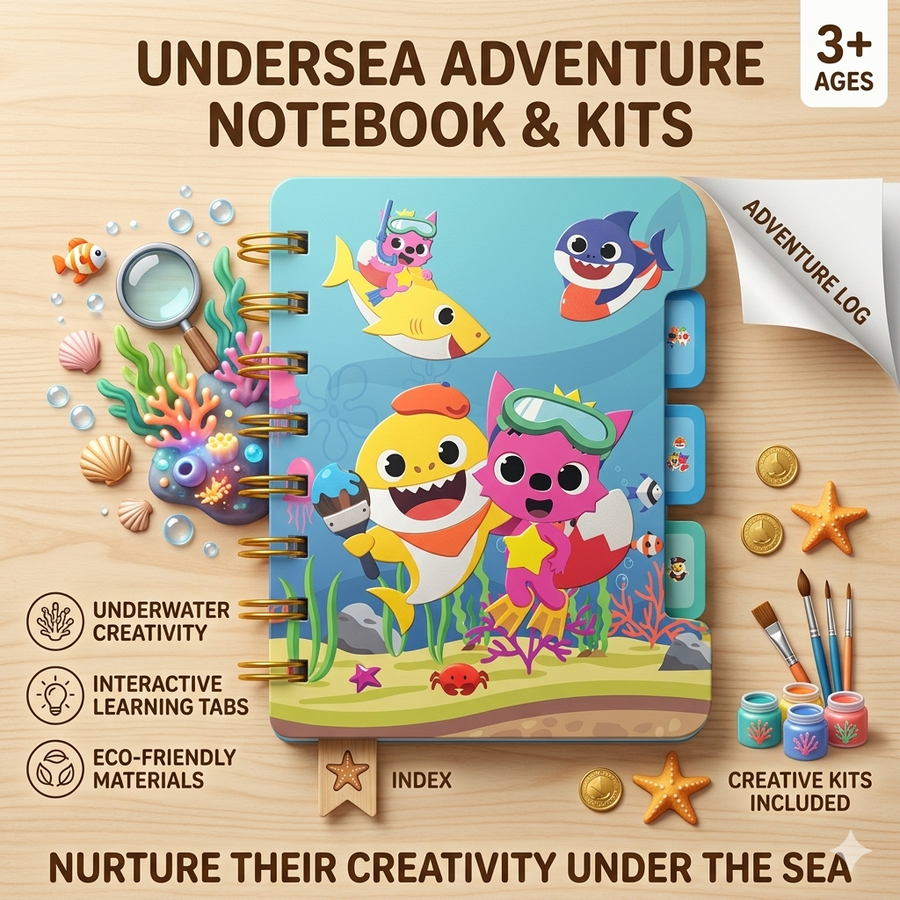 Baby Shark Spiral Notebook