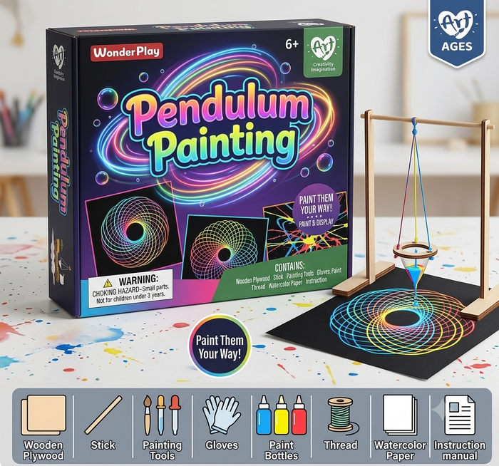 WonderPlay Art Pendulum Painting Kit – Creativity & Imagination