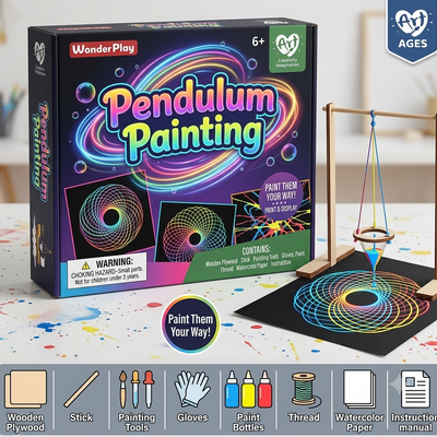 WonderPlay Art Pendulum Painting Kit – Creativity & Imagination