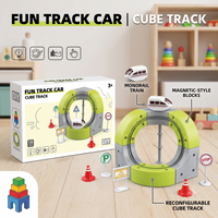 Thumbnail for DIY Fun Cube Train Track Set 18 Pcs