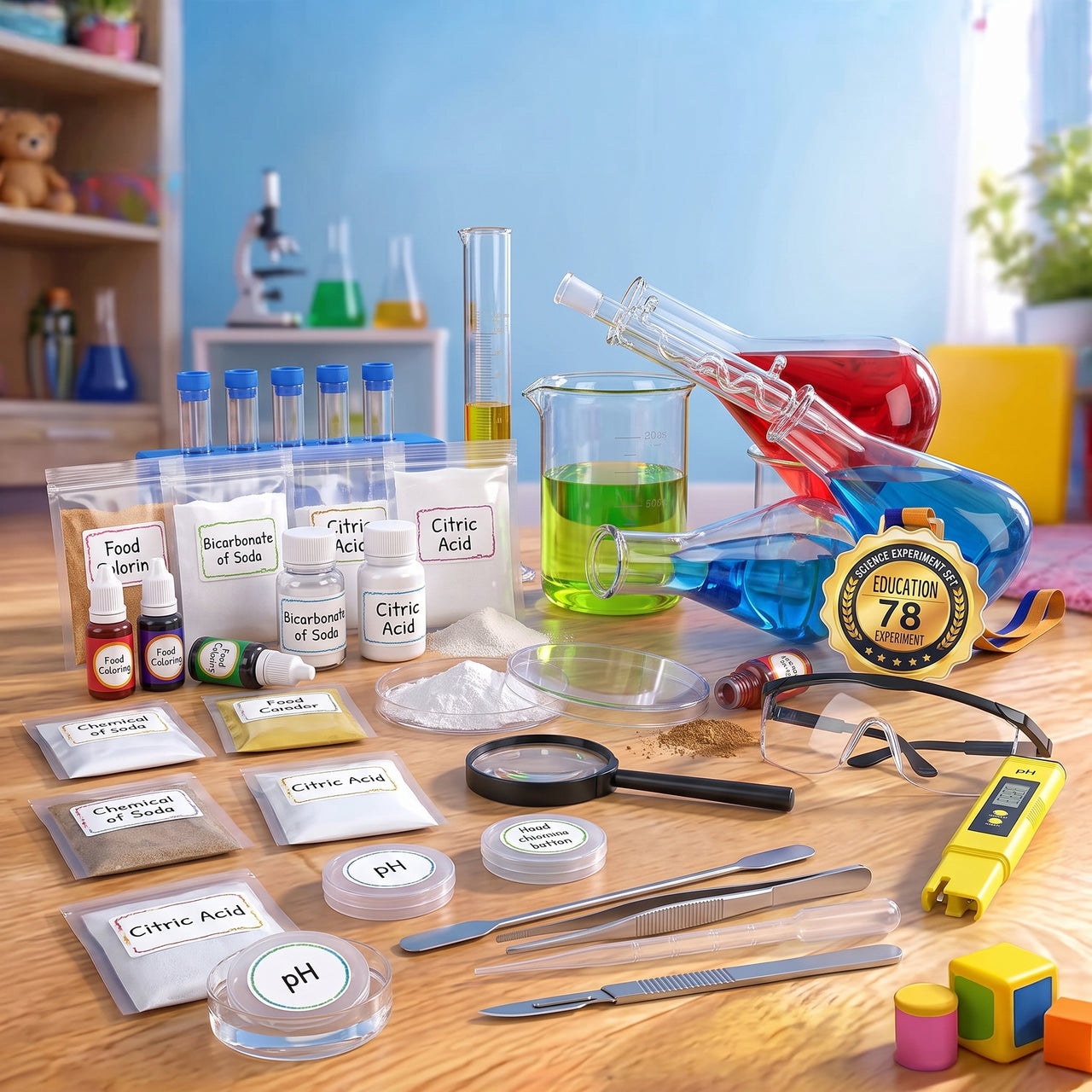 Science Discovery Experiment Set (78 Experiments)