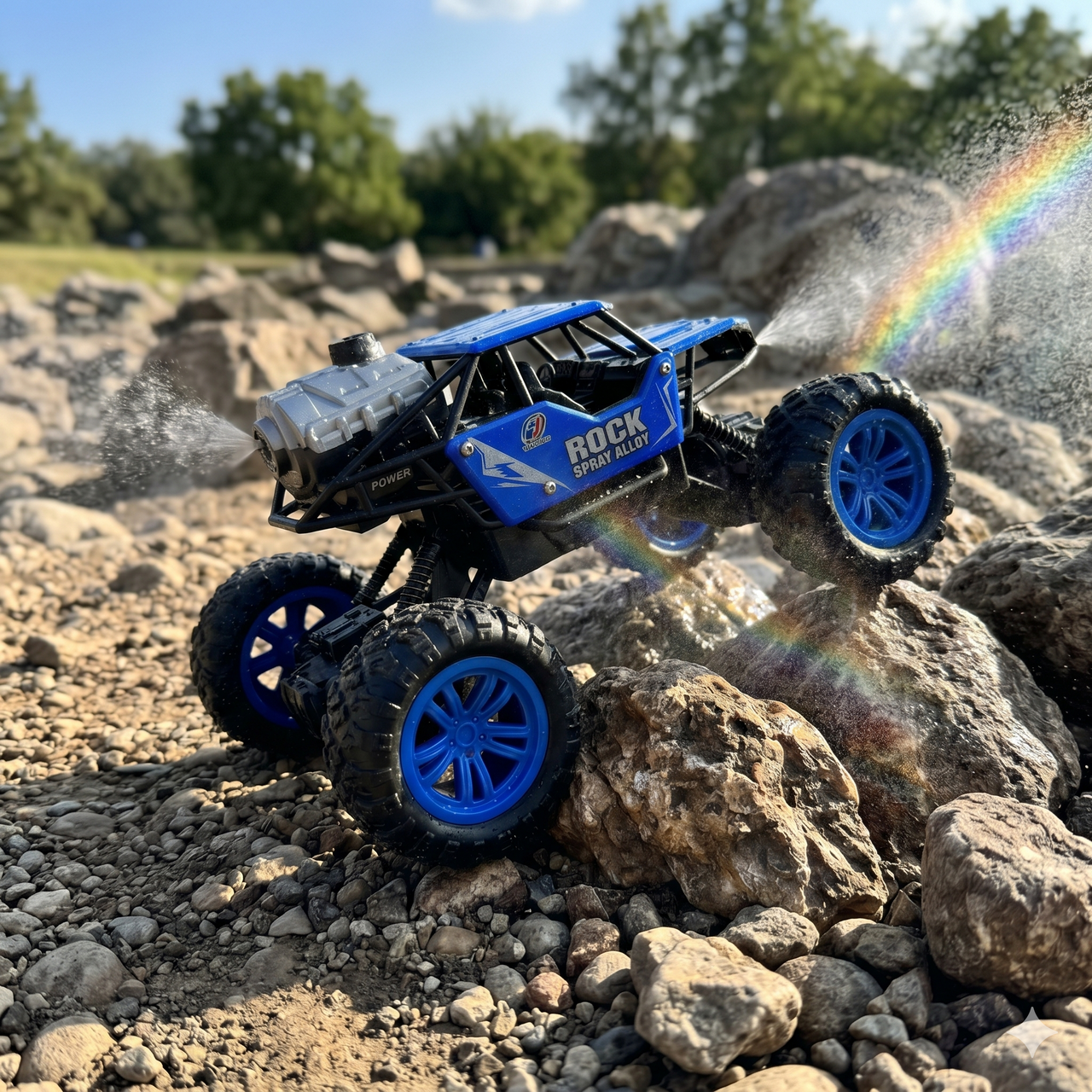 Remote Control Climbing Smoke Car With Light And Sound