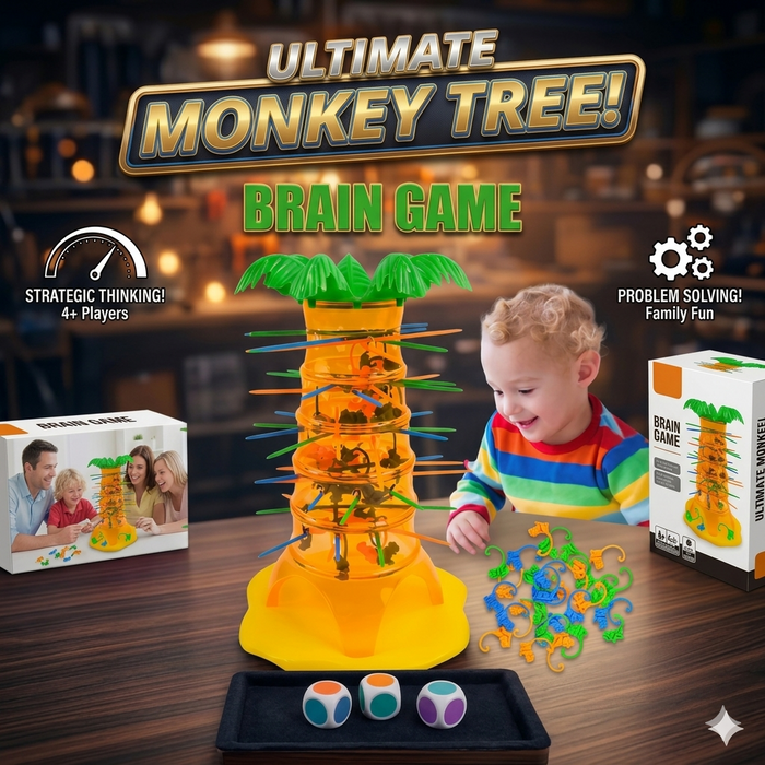 Mini Crazy Flipping Monkey Climbing Tower Game
