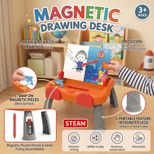 Magnetic Learning Activity Drawing Table for Kids