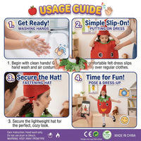 Thumbnail for Kids Red Apple Costume