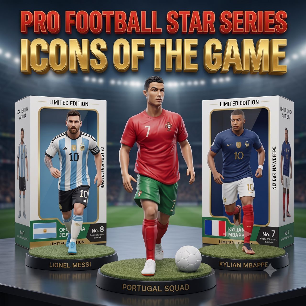 Cristiano Ronaldo Football Figure Portugal Edition