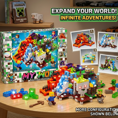 My World 4-in-1 Minecraft Building Blocks Set