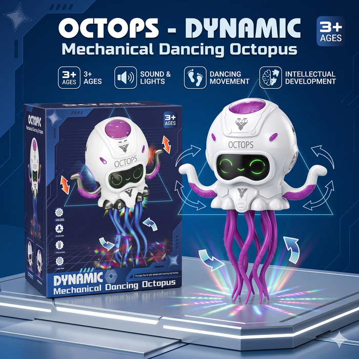 Dynamic Mechanical Dancing Octopus Toys With Light And Sound