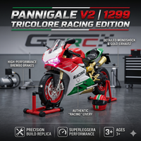 Die-Cast Ducati  Racing Motorcycle With Light And Smoke Effect