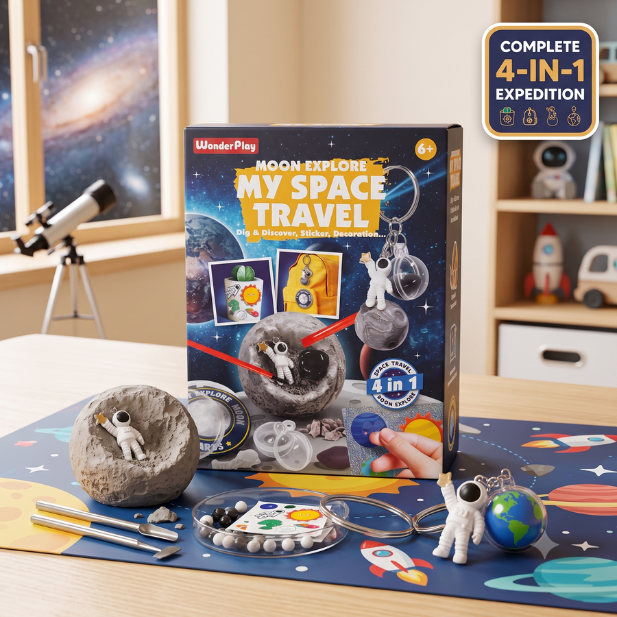 WonderPlay Moon Explore My Space Travel Kit – 4 in 1