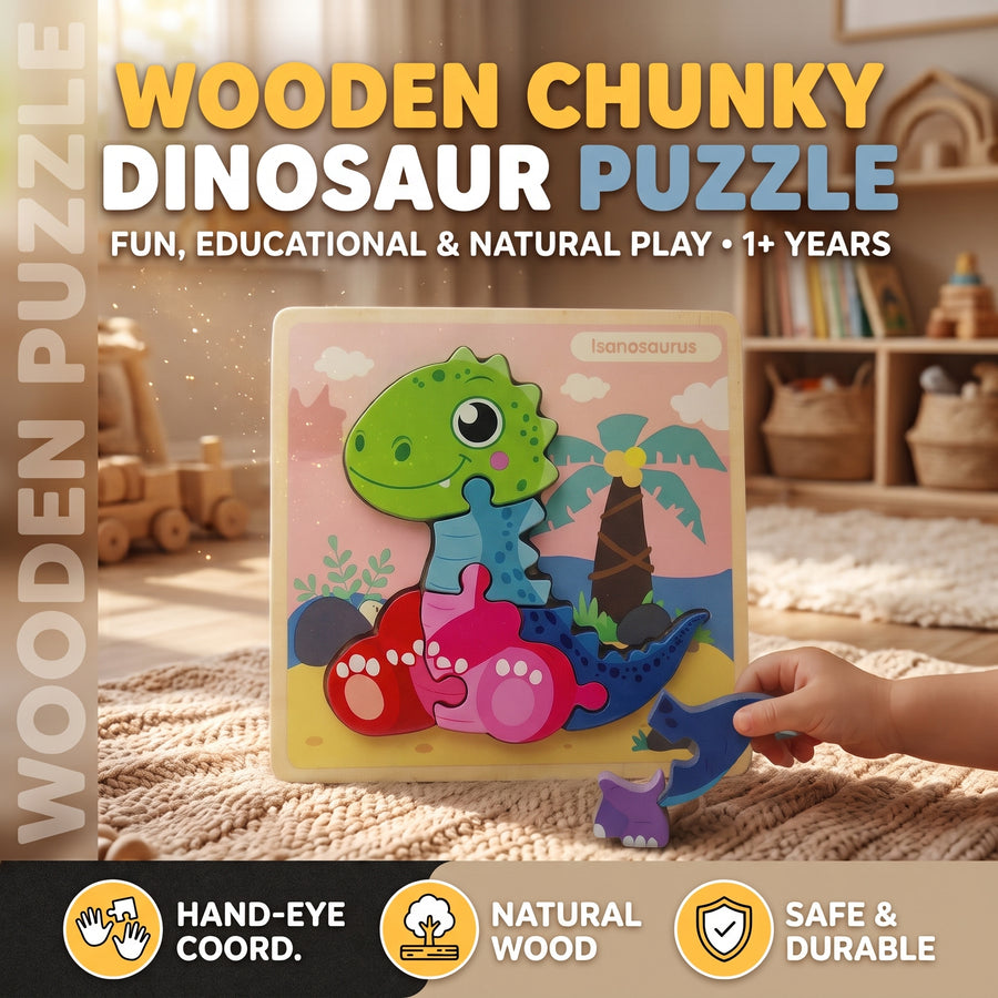 Spinosaurus Dinosaur Chunky Board Puzzle