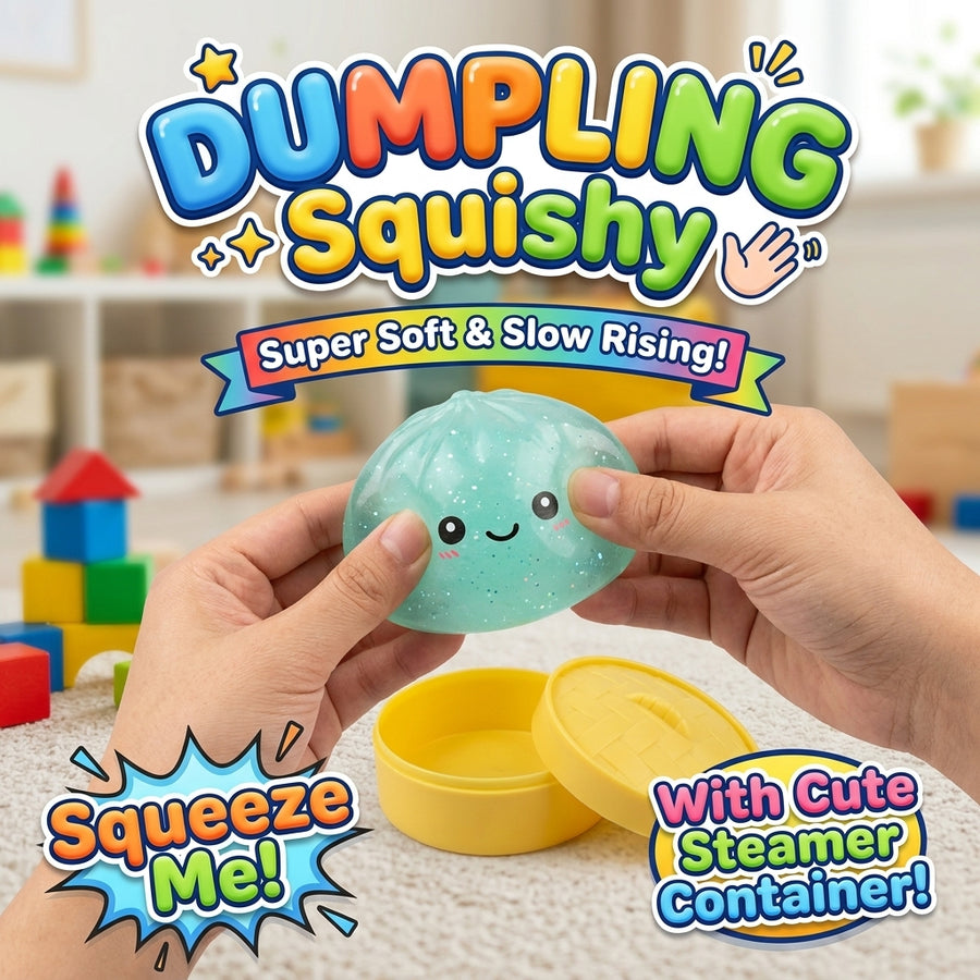 Mint Green Squishy Dumpling Toy
