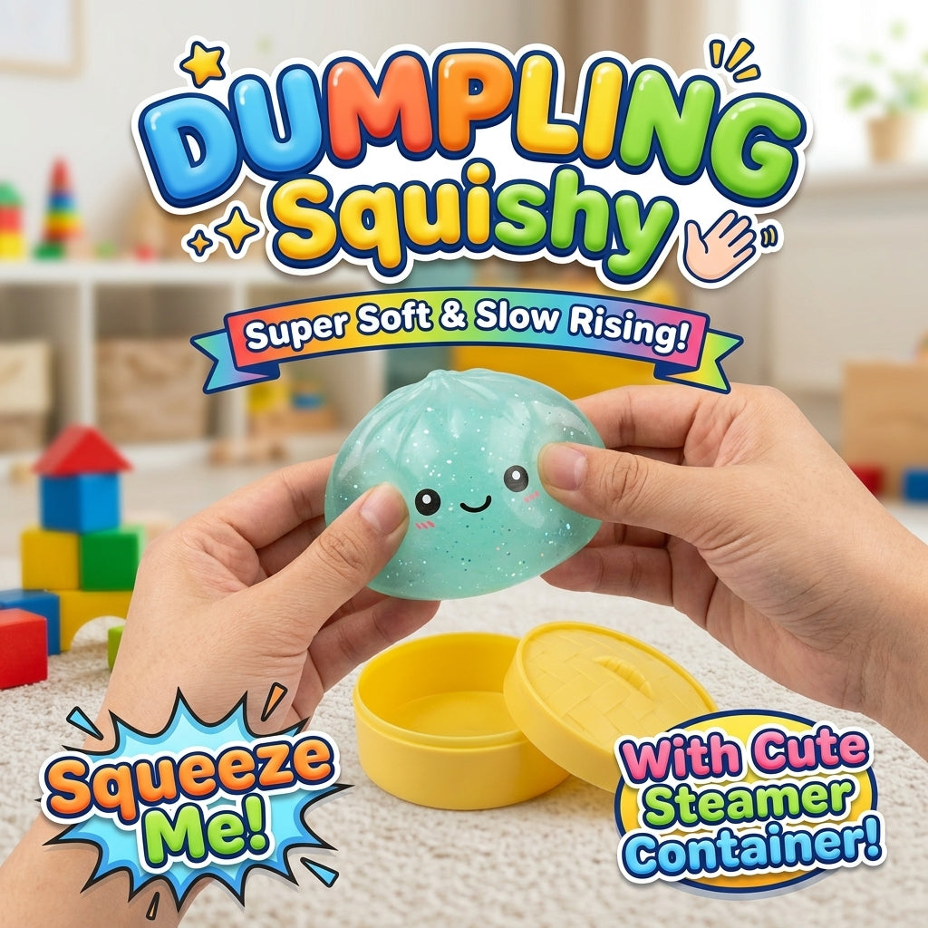 Mint Green Squishy Dumpling Toy