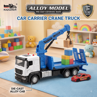 Thumbnail for Die-Cast Flatbed Tow Truck with Sports Car
