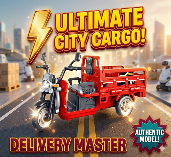 1:15 Scale Diecast Loader Rickshaw With Light And Sound And Smoke Effect