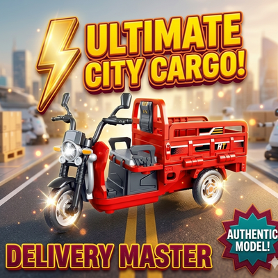 1:15 Scale Diecast Loader Rickshaw With Light And Sound