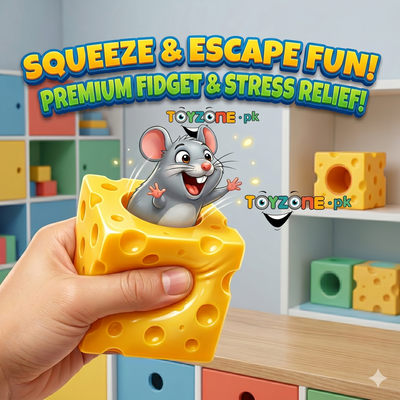 Pop up Mouse And Cheese Squishy Cup (2Pcs)