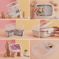 Thumbnail for Girl Cartoon Shape Food Container Lunch Box