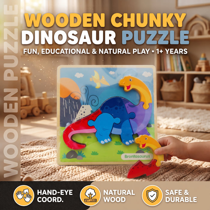 Brontosaurus Dinosaur Chunky Board Puzzle