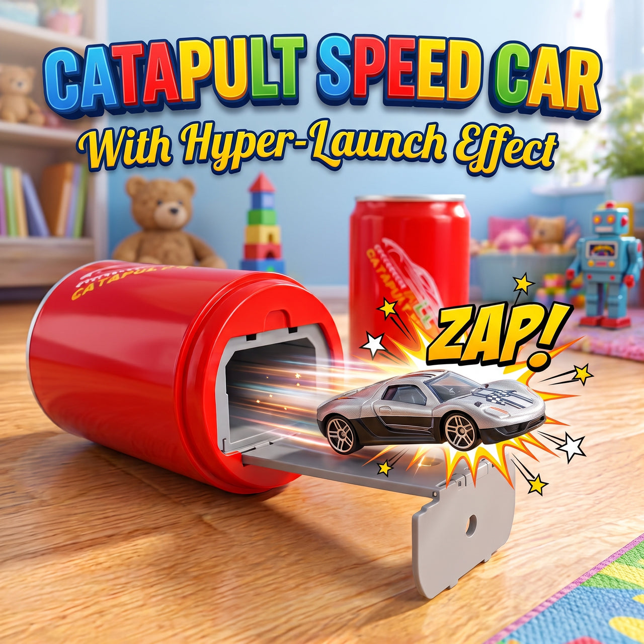 Mini Sports Launcher Car Can Toy