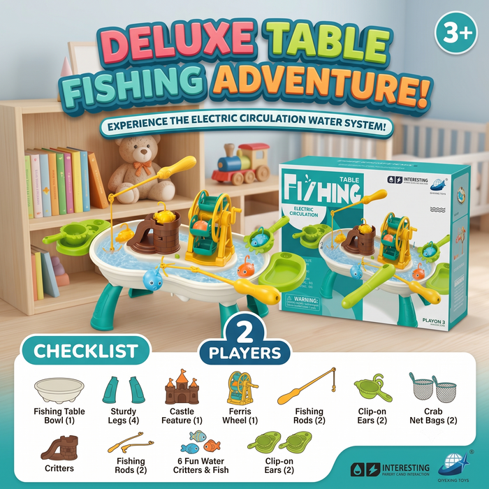 Electric Circulation Fishing Game Playset