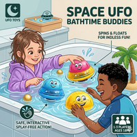 Thumbnail for 2 in 1 Multifunctional UFO Bath Toy With Light And Sound