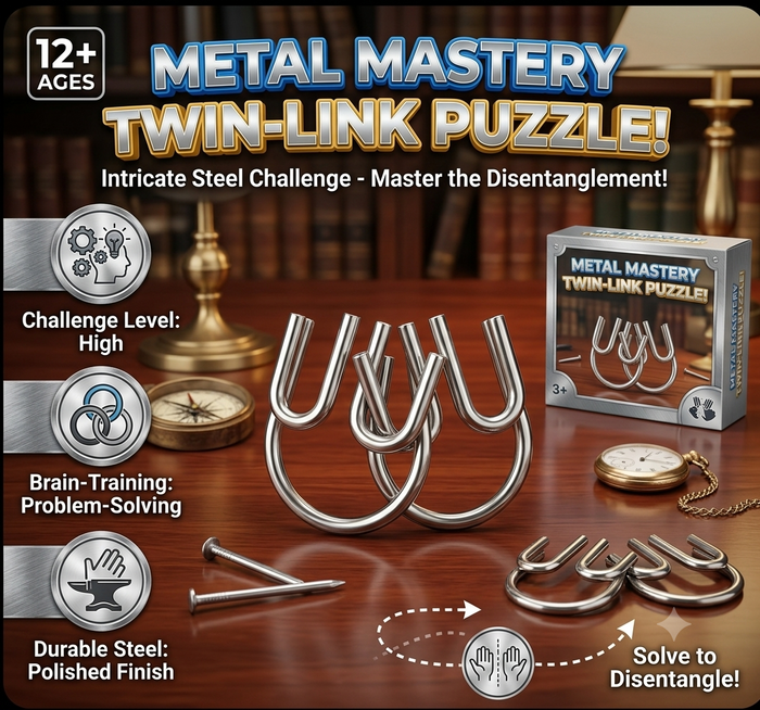 Metal Wire Magic Puzzle Set