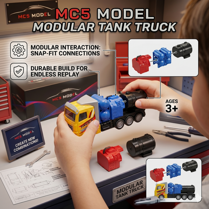MC5 Model Die-Cast Tanker Truck With Light And Sound And Smoke Effect