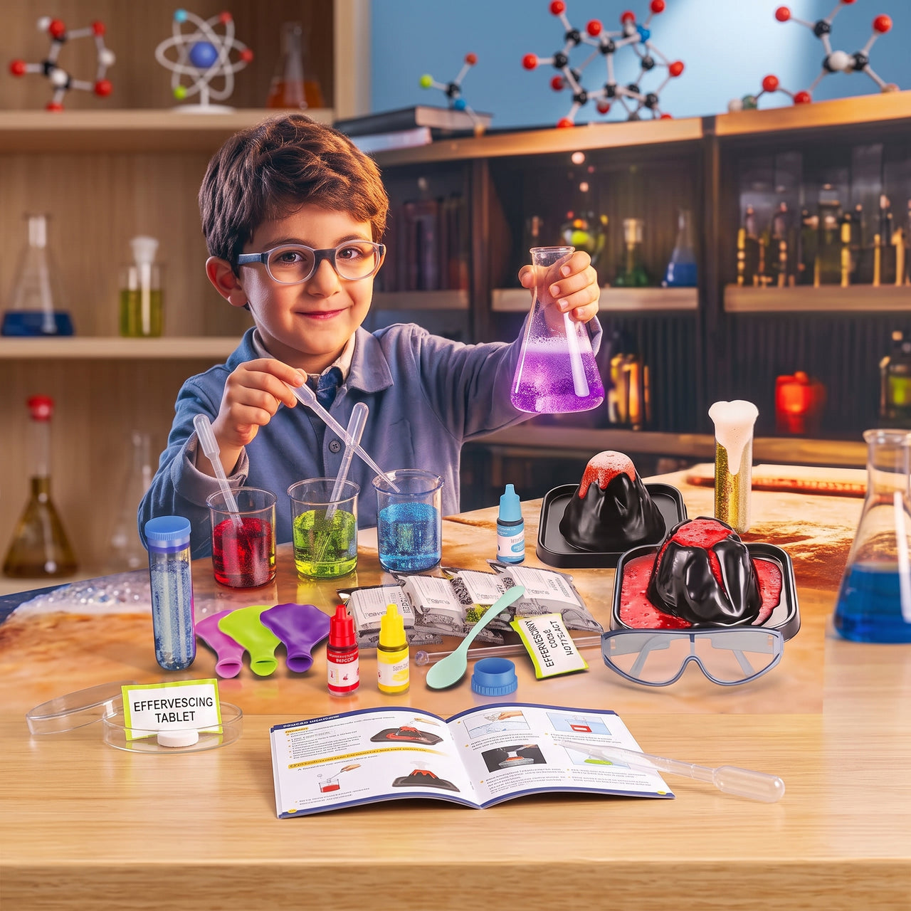 Science Discovery Chemistry Kit Set (27-Piece)