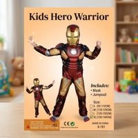 Thumbnail for Kids Iron Man Super Hero Warrior Costume