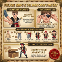 Thumbnail for Kids Pirate Adventure Costume