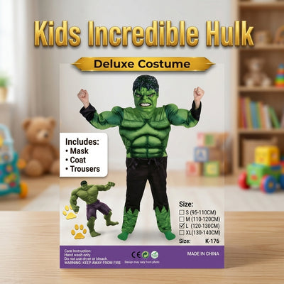 Kids Superhero Incredible Hulk Costume