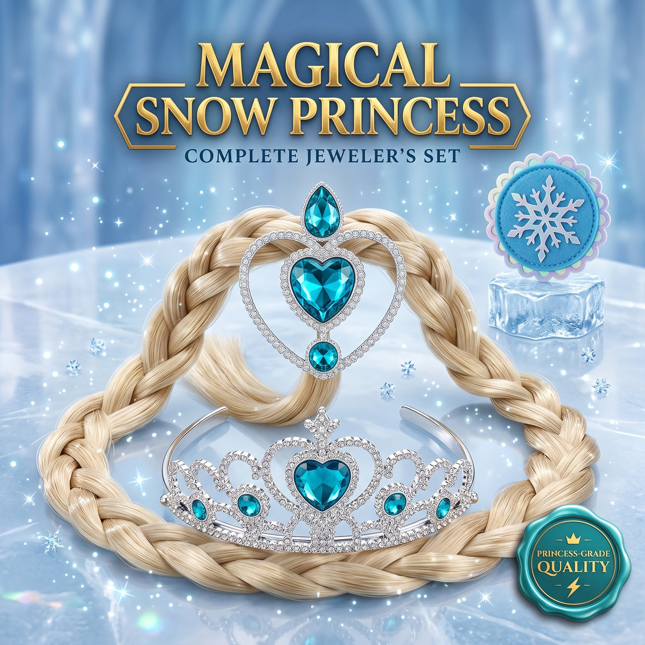 Frozen Princess Wand, Tiara & Ring Set