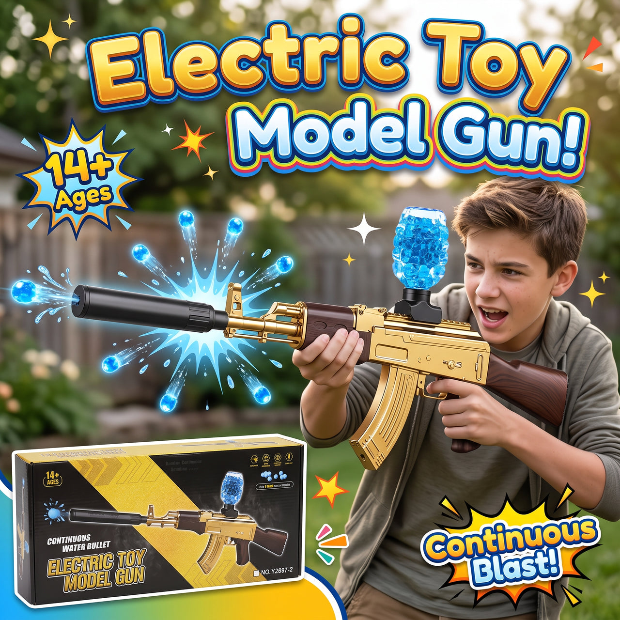 AKM Gold Edition Automatic Electric Water Bullet
