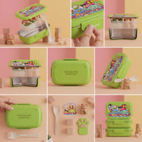 Cartoon Animal Choco Kids Lunch Box