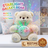 Thumbnail for Star Projector White Teddy Bear With Sleep Soother