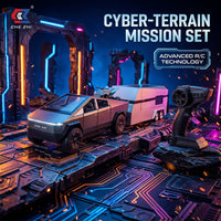 Thumbnail for Alloy Remote Control Cyber Truck with Caravan Trailer