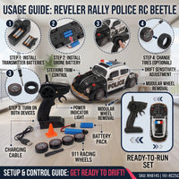 Thumbnail for Remote Control Reveler Police Drift Car