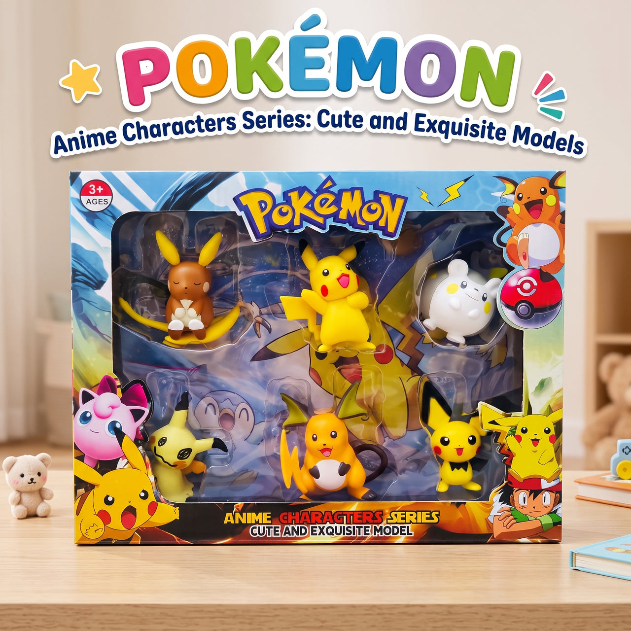 Pokémon Anime Characters Series Figure Set Pack of 6